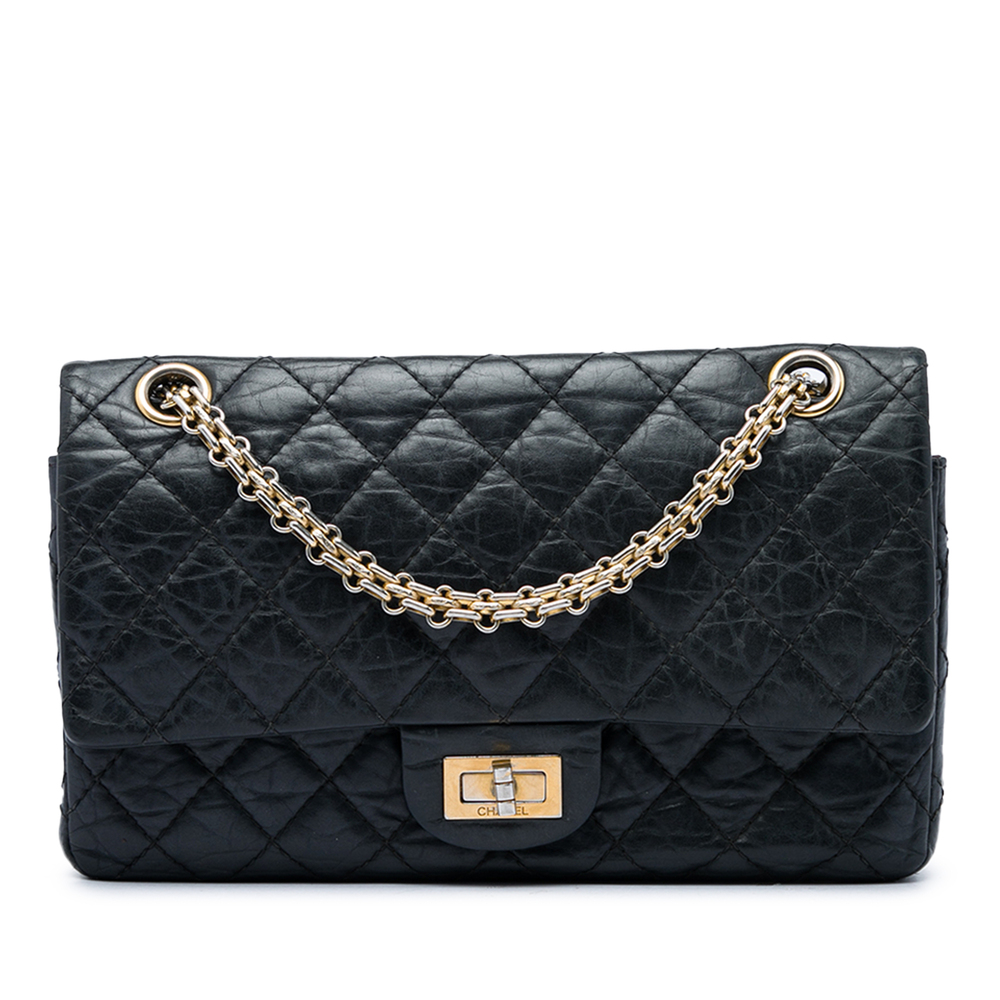 Pre-Loved Chanel Quilted Aged Calfskin Reissue 2.55 Double Flap 225